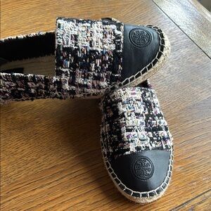 Tory Burch Multicolor Tweed Espadrilles